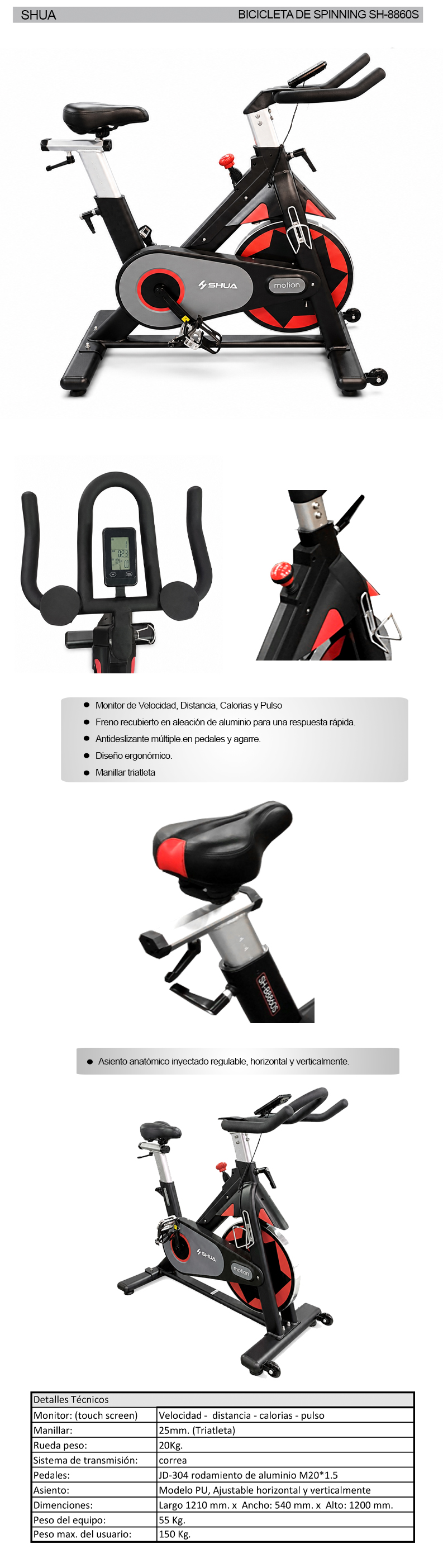 B8860S - Bicicleta de Indoor